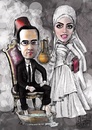 Cartoon: Wedding (small) by Amal Samir tagged love,wedding,marriage,man,woman,lady,groom,brid