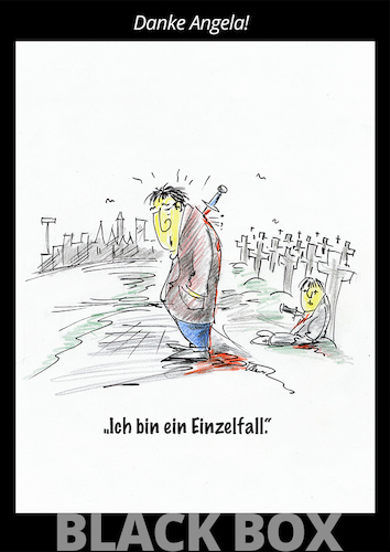 Cartoon: BB Einzelfall (medium) by kugel2020 tagged einzelfall,messer,angriff,kriminalität,opfer,deutschland