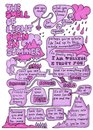 Cartoon: Smell Of Light Rain In Summer (small) by chrisbeckett tagged comic,poem,pink,hand,drawn
