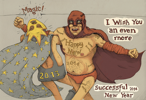 Cartoon: 2014 (medium) by Dartve tagged new,year