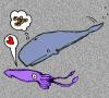 Cartoon: Mon Calamari (small) by Peter Russel tagged squid whale rauschen 