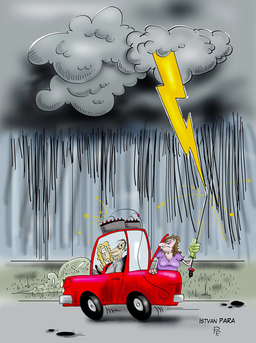 Cartoon: Electromobile (medium) by paraistvan tagged law,in,mother,schwiegermutter,elektromobile