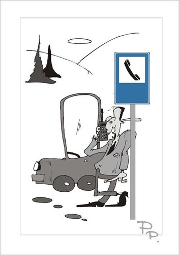Cartoon: Traffic sign (medium) by paraistvan tagged sign,traffic,phone