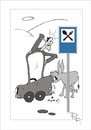 Cartoon: Traffic sign (small) by paraistvan tagged traffic,sign,donkey,food