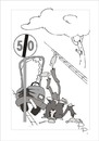 Cartoon: Traffic sign (small) by paraistvan tagged traffic,sign,car,impact