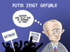 Cartoon: Putins feelings (small) by Tobias Wieland tagged vladimir,putin,präsident,wahl,russland,manipulation,betrug,staatspräsident,kreml,staat,demokratie
