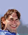 Cartoon: roger federer (small) by mahmoud alhasi tagged by,mahmoud,alhasi