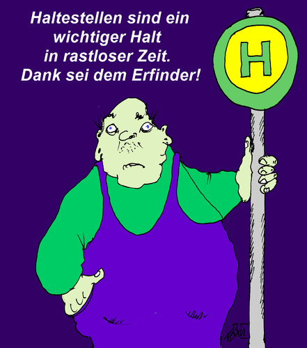 Cartoon: Halt in rastloser Zeit (medium) by Marbez tagged zeit,rastlos,seele