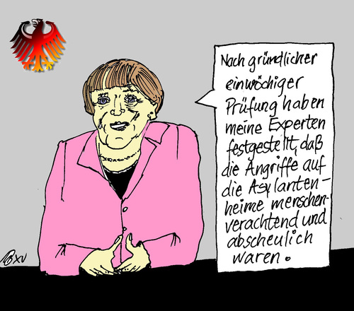 Cartoon: Schnelle Reaktion (medium) by Marbez tagged kanzlerin,reaktion,schnelligkeit