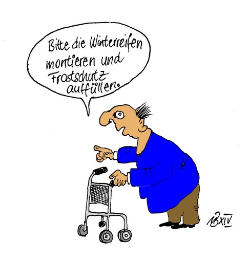 Cartoon: Winterfestigkeit Winterfestlich (medium) by Marbez tagged winterfestigkeit,winterfestlichkeit,jahreszeit