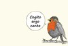 Cartoon: Cogito ergo canto (small) by Marbez tagged denken,singen,sein,lebensmotto