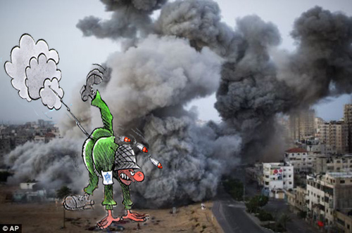 Cartoon: Gazza Gazza (medium) by kamil yavuz tagged army,politicians,war,gazza