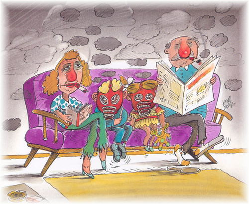 Cartoon: passive smoking - tobacco (medium) by kamil yavuz tagged danger,passive,smoking,kids,tobacco