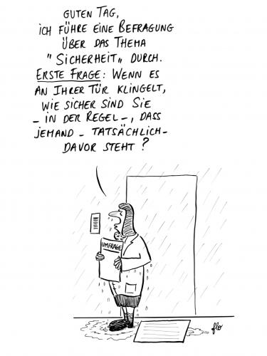 Cartoon: Umfrage (medium) by Flo tagged sicherheit,umfrage,