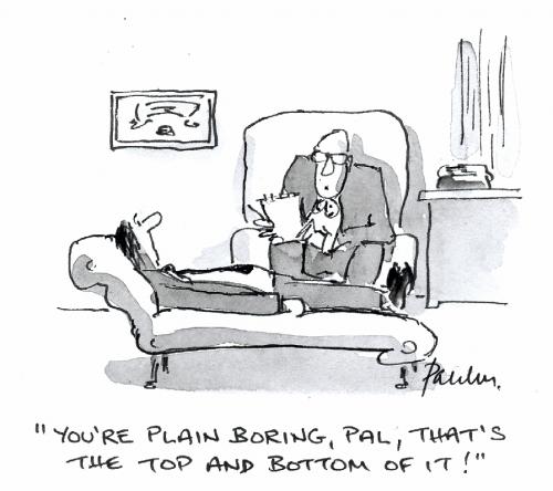 Cartoon: Plain Speaking (medium) by Paulus tagged psychiatrist,therapy,
