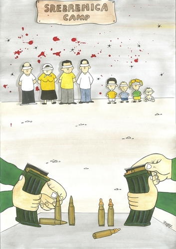 Cartoon: Srebrenica (medium) by emraharikan tagged srebrenica