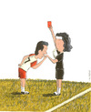 Cartoon: woman referee (small) by emraharikan tagged woman,referee
