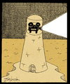 Cartoon: ighthouse of reality (small) by gunberk tagged reality,sea,lighthouse