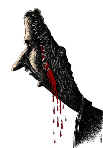 Cartoon: bashar (medium) by Medi Belortaja tagged president,syria,assad,al,bashar