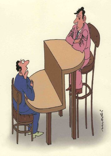 Cartoon: democracy (medium) by Medi Belortaja tagged democracy,negotiation,negotiations,rounded,table,hierachy,politicians,business,humor