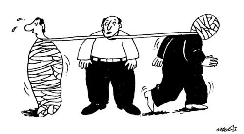 Cartoon: dilema (medium) by Medi Belortaja tagged dilema