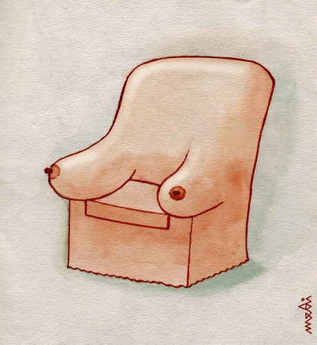 Cartoon: erotic power (medium) by Medi Belortaja tagged eros,erotic,chair,armchair,power