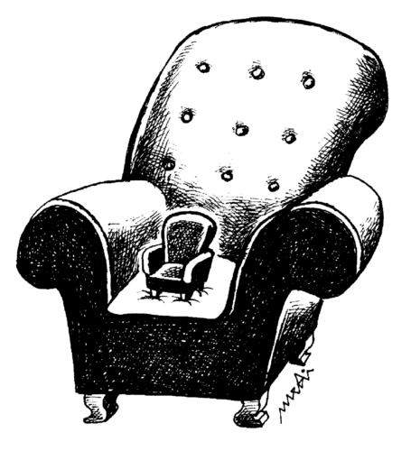 Cartoon: hierarchy (medium) by Medi Belortaja tagged business,plitics,power,chair,hierarchy