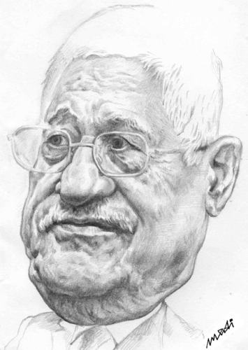 Cartoon: Mahmoud Abbas (medium) by Medi Belortaja tagged abbas,mahmoud