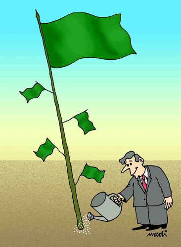 Cartoon: old new flags (medium) by Medi Belortaja tagged irrigation,flags,new,flag