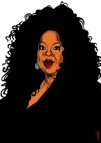 Cartoon: oprah winfrey (medium) by Medi Belortaja tagged winfrey,oprah