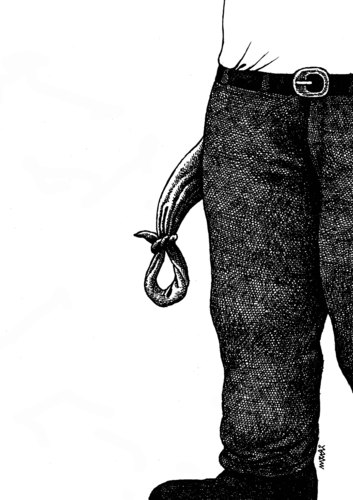 Cartoon: pover pockets (medium) by Medi Belortaja tagged money,hanging,hang,suicide,death,rope,pockets,crisis,poverty,pover