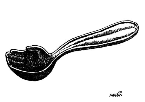 Cartoon: spoon poor (medium) by Medi Belortaja tagged food,hand,beggary,beggar,poverty,poor,spoon,hunger,hungry