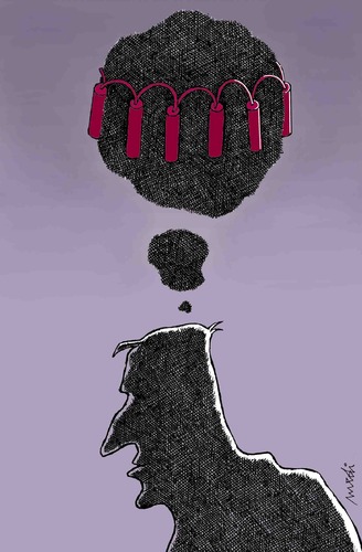 Cartoon: untitled (medium) by Medi Belortaja tagged untitled