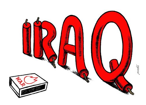 Cartoon: untitled (medium) by Medi Belortaja tagged explosions,iraq,terror