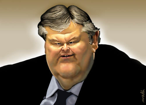 Cartoon: Venizelos (medium) by Medi Belortaja tagged leader,chairman,pasok,venizelos