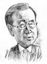Cartoon: Ban Ki Moon (small) by Medi Belortaja tagged ban,ki,moon