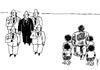 Cartoon: boss and poor man (small) by Medi Belortaja tagged boss,poor,man,bodyguards,kids,poverty