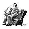 Cartoon: obesity corruption (small) by Medi Belortaja tagged obesity,corruption,chair,power