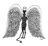Cartoon: devangel (small) by Medi Belortaja tagged devil angel