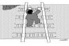 Cartoon: climbing stairs (small) by Medi Belortaja tagged climbing stairs ladders