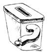 Cartoon: electoral enigma (small) by Medi Belortaja tagged electoral enigma vote ballot box mark question