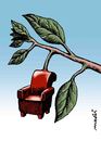 Cartoon: fruit post (small) by Medi Belortaja tagged fruit post chair power politicians