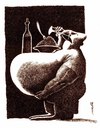 Cartoon: insabiatility (small) by Medi Belortaja tagged insabilitiaty eating obesity obese belly food drinking eat macho table