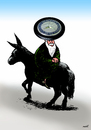Cartoon: Nasreddin after migration (small) by Medi Belortaja tagged nasreddin,hodja,migration,wheel,mercedes,benz