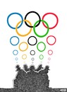 Cartoon: olympic thinkers (small) by Medi Belortaja tagged olympic,games,thinkers