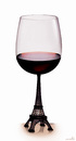 Cartoon: parisien wine glass (small) by Medi Belortaja tagged alcohol,paris,parisien,france,tour,eiffel,red,wine,glass