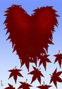 Cartoon: red leaves (small) by Medi Belortaja tagged red,leaves,leaf,heart,autumn,love
