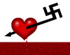 Cartoon: swastika love (small) by Medi Belortaja tagged swastika,love,nazis,neonazis,faschismus,rechtextremismus,blood,crime,crimes