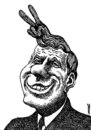 Cartoon: the successful man (small) by Medi Belortaja tagged hairs successful man victory politics