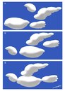 Cartoon: evolution of clouds (small) by Medi Belortaja tagged birds,pigeon,dove,colombo,clouds,sky
